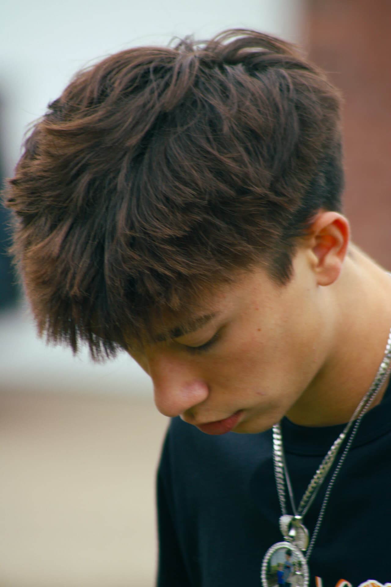 Close-up portrait detail